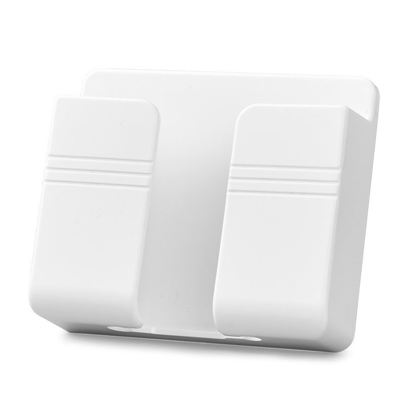Wall-Mounted Phone Charging Holder – Punch-Free Sticky Storage Rack for Cables & Mobile Devices