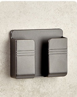 Wall-Mounted Phone Charging Holder – Punch-Free Sticky Storage Rack for Cables & Mobile Devices