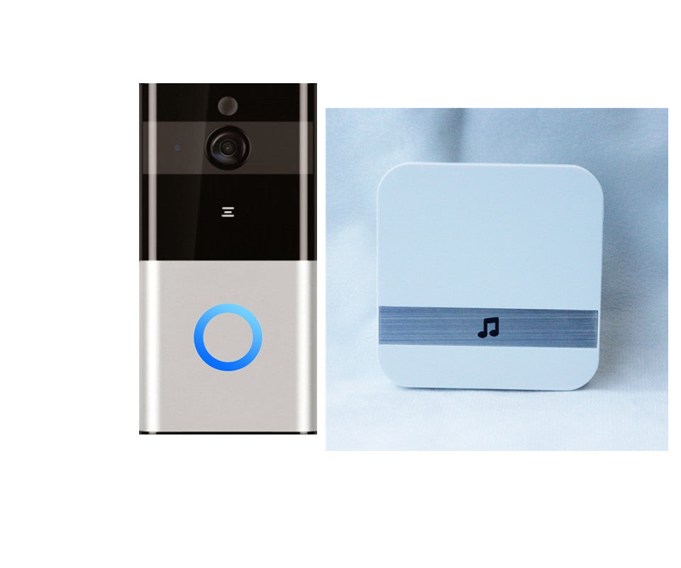720P Smart WiFi Video Doorbell – Wireless Intercom with Motion Detection, Night Vision & SD Card Storage