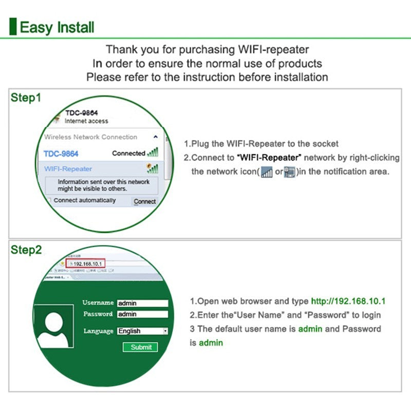 WiFi Repeater & Signal Booster – High-Speed Wireless Range Extender for Stronger Home Internet Connection