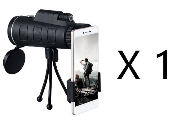 Telescope for iPhone & Android – High-Power Monocular with Tripod, Phone Clip & Compass for Outdoor Adventures