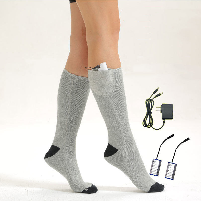 lectric Heated Thermal Socks – Long Tube, USB Rechargeable, Winter Warmth for Outdoor & Indoor Use