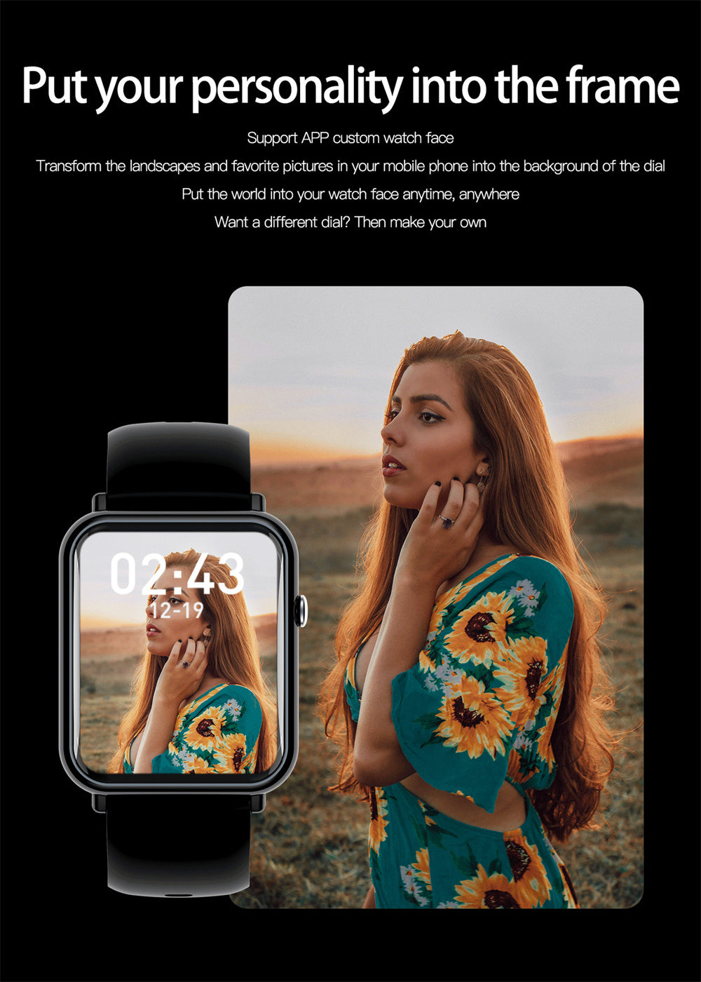 Smartwatch with Heart Rate, Body Temp, Blood Pressure & 25 Sport Modes – Long Battery & Sleek Design