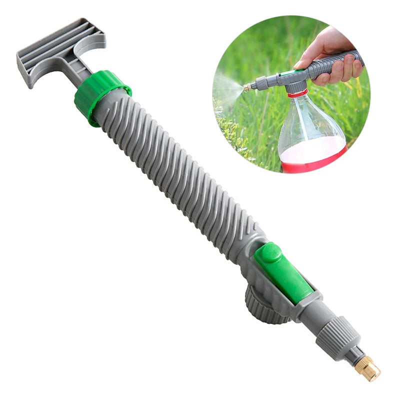 High-Pressure Manual Bottle Sprayer – Adjustable Air Pump Nozzle for Garden Watering & Agricultural Use