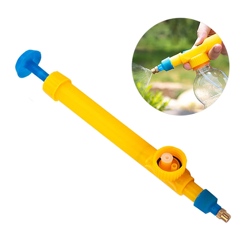 High-Pressure Manual Bottle Sprayer – Adjustable Air Pump Nozzle for Garden Watering & Agricultural Use