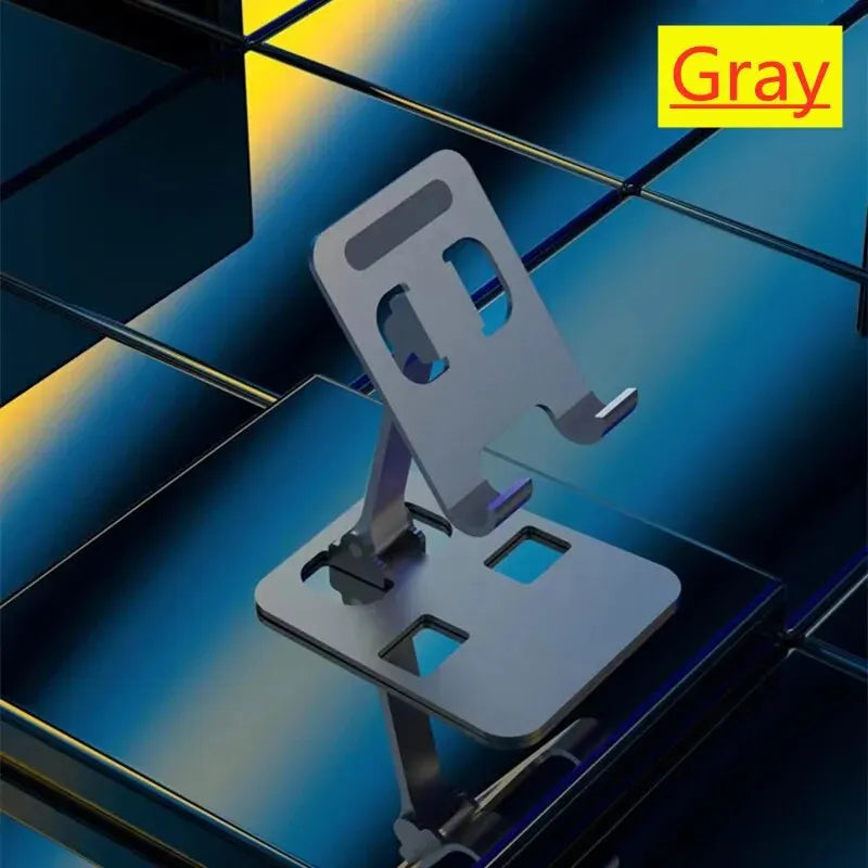 Universal Aluminum Tablet & Phone Stand – Adjustable, Foldable & Perfect for Desk or Travel