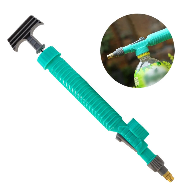 High-Pressure Manual Bottle Sprayer – Adjustable Air Pump Nozzle for Garden Watering & Agricultural Use