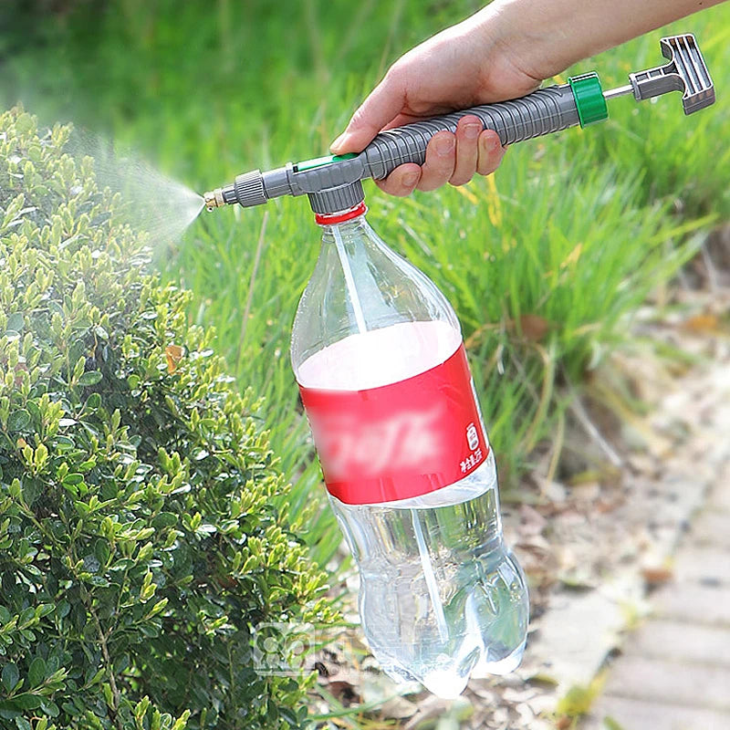 High-Pressure Manual Bottle Sprayer – Adjustable Air Pump Nozzle for Garden Watering & Agricultural Use