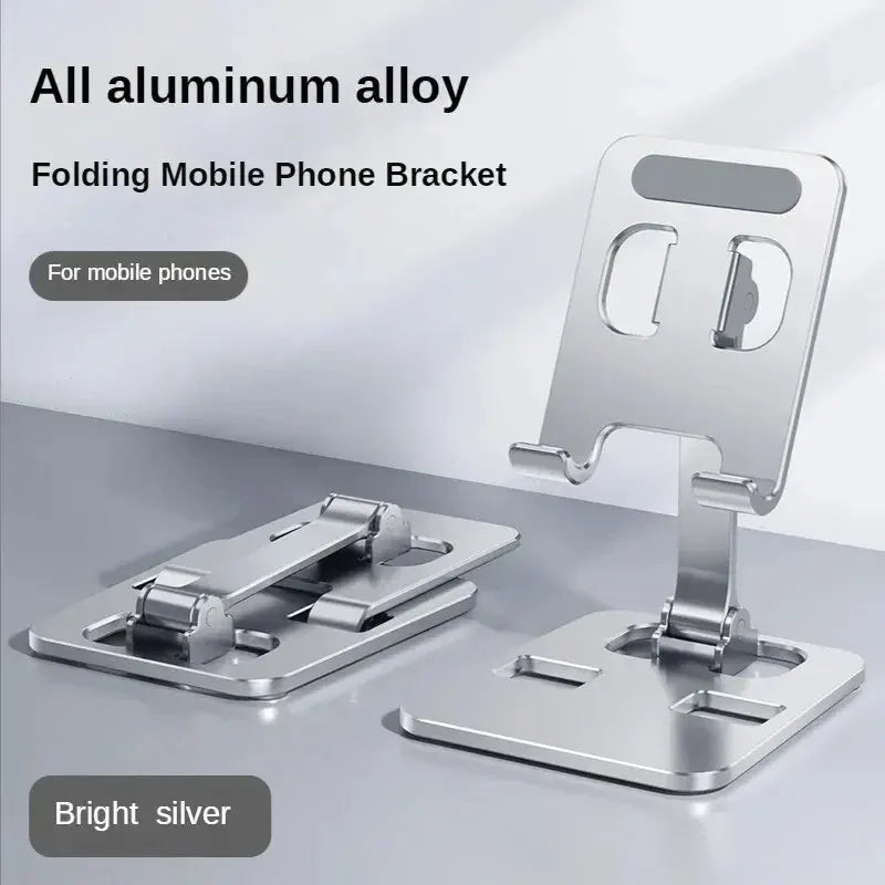 Universal Aluminum Tablet & Phone Stand – Adjustable, Foldable & Perfect for Desk or Travel