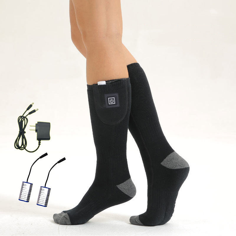 lectric Heated Thermal Socks – Long Tube, USB Rechargeable, Winter Warmth for Outdoor & Indoor Use
