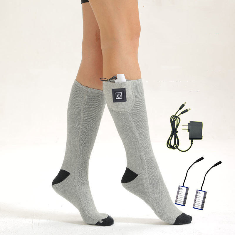 lectric Heated Thermal Socks – Long Tube, USB Rechargeable, Winter Warmth for Outdoor & Indoor Use
