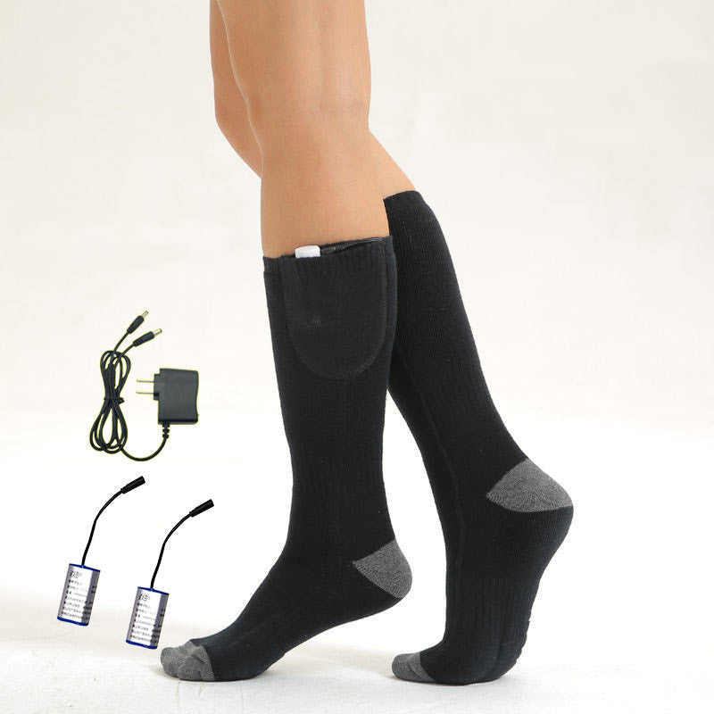 lectric Heated Thermal Socks – Long Tube, USB Rechargeable, Winter Warmth for Outdoor & Indoor Use