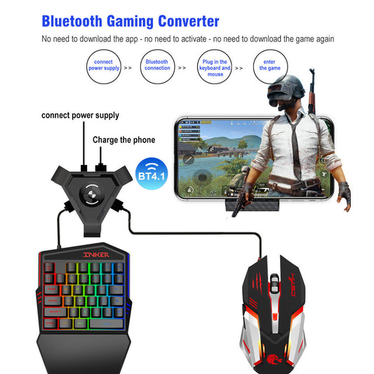 Colorful One-Handed Gaming Keyboard – RGB Backlit, Ergonomic & Compact Design for PC Gamers