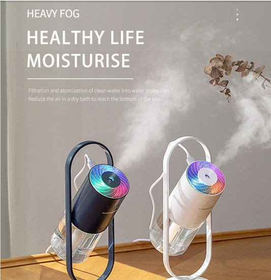 Magic Shadow USB Air Humidifier – Mini Ultrasonic Mist Maker with Projection Night Light for Home, Car & Office
