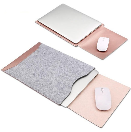 Minimalist Laptop Sleeve with Built-In Mousepad – Slim, Portable & Stylish Case for 13–16” Laptops