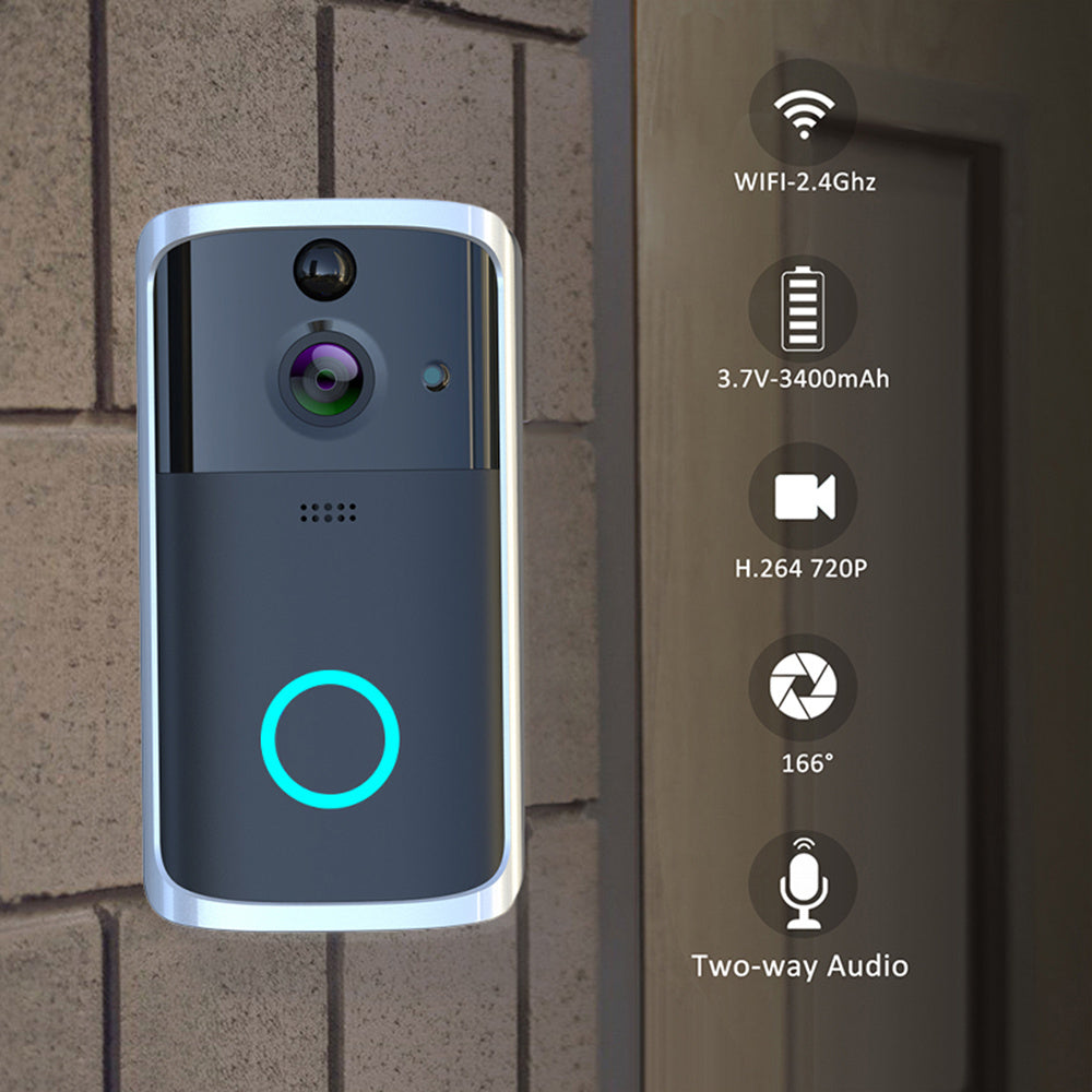 Smart WiFi Video Doorbell Camera – Motion Detection, Two-Way Audio & Night Vision