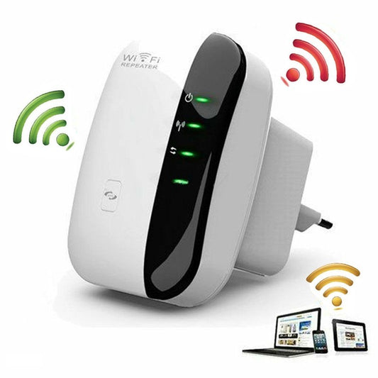 WiFi Repeater & Signal Booster – High-Speed Wireless Range Extender for Stronger Home Internet Connection
