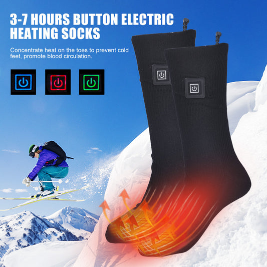 lectric Heated Thermal Socks – Long Tube, USB Rechargeable, Winter Warmth for Outdoor & Indoor Use