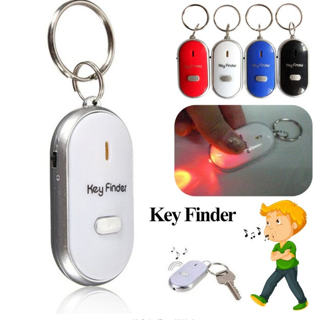 Whistle Key Finder – Voice-Activated Key Locator with Sound Alert & LED Light