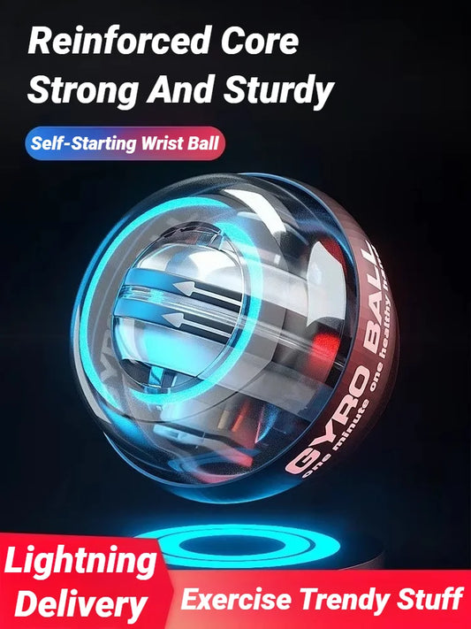Gyroball Wrist & Forearm Exerciser – Powerball Hand Strength Trainer for Muscle Building & Rehab