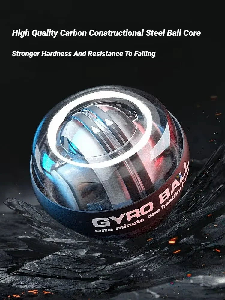 Gyroball Wrist & Forearm Exerciser – Powerball Hand Strength Trainer for Muscle Building & Rehab