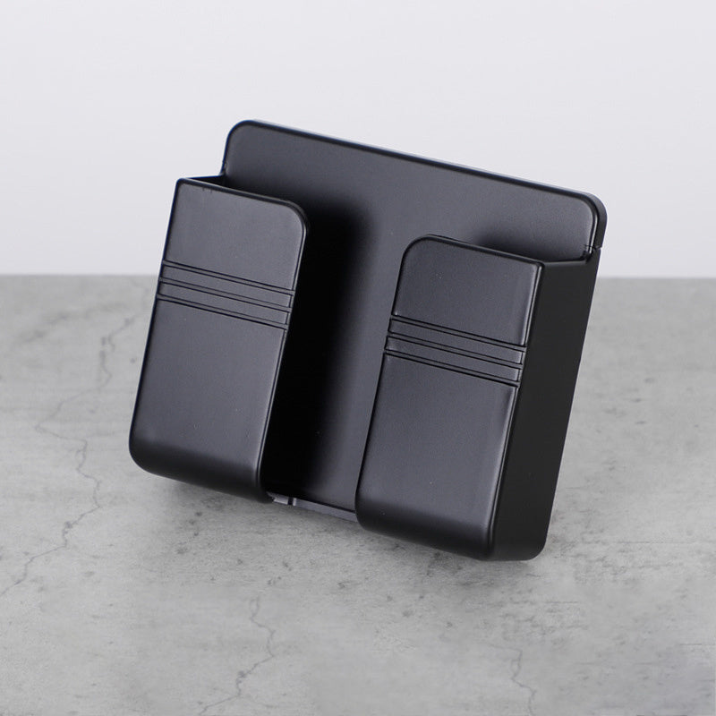 Wall-Mounted Phone Charging Holder – Punch-Free Sticky Storage Rack for Cables & Mobile Devices