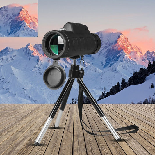 Telescope for iPhone & Android – High-Power Monocular with Tripod, Phone Clip & Compass for Outdoor Adventures